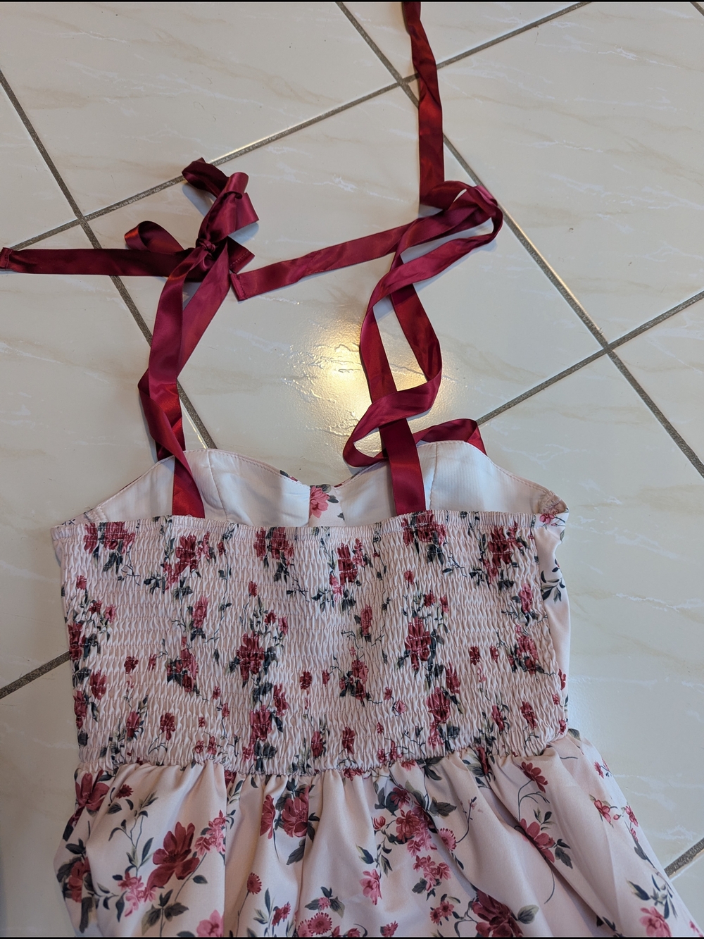 SHEIN Floral Slip Dress in Blush - Picture 3 of 5
